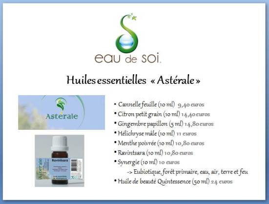 Huiles essentielles Astérale