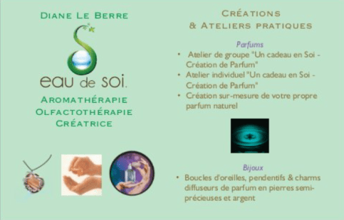 Eau de Soi - carte de visite - verso